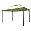 GARDEN YF3236G - GAZEBO GAZEBO 3m x 4m STRUTTURA IN METALLO VERNICIATO - TELAIO NERO CON COPERTURA