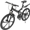 Lilyeriy Mountain bike 26 pollici bicicletta pieghevole leggera per adulti con freno a disco anteriore e posteriore a 21 marce