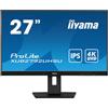 iiyama ProLite XUB2792UHSU-B5 Monitor PC 68,6 cm (27") 3840 x 2160 Pixel 4K Ultra HD LED Nero XUB2792UHSU-B5