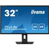 iiyama ProLite XB3288UHSU-B5 Monitor PC 80 cm (31.5") 3840 x 2160 Pixel 4K Ultra HD LCD Nero XB3288UHSU-B5