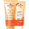 LABORATOIRE NUXE ITALIA Srl Nuxe Sun Duo Latte Solare SPF30 150ml + Shampoo Doposole 100ml, Set Estivo, Protezione Solare, Cura Corpo e Capelli
