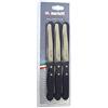 Marietti Coltelleria MRT240025 Confezione 6 Coltelli Tavola, Nero, Acciaio Inossidabile