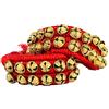 eSplanade Ghungroo Danza (20 + 20) Rosso 2 Linea con Cuscini | Campana, Ghungru 2 Line Red Pad