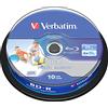 Verbatim 10 Verbatim DataLife BD-R Blu Ray Vergine 25GB printable stampabile