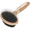 Kerbl MagicBrush Spazzola doppia per cani, 9 x 20 cm, dorata