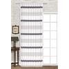 Startex Tenda Decorativa, Poliestere, Bianco/Viola, 140 x 245 cm