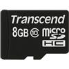 Transcend TS8GUSDC10 Scheda di Memoria MicroSDHC da 8 GB senza Adattatore, Classe 10