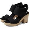 TOMS Majorca Platform, Sandali con tacco Donna, Black/Black Basket Weave, 41 EU