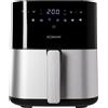Bomann, Friggitrice ad aria calda 5L, 8 programmi automatici con controllo individuale di tempo e temperatura, display a LED, 5L, FR6069HCB, Nero/Acciaio inox