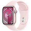 APPLE WATCH SERIES 9 MR933QL/A 41MM PPINK ALUMINIUM CASE WITH LIGHT PINK SPORT BAND