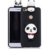 HopMore Compatibile con Cover Huawei P8 Lite 2017 Silicone Disegni 3D Panda Animal Divertenti Fantasia Gomma Morbido Custodia Huawei P8 Lite 2017 Antiurto Protettiva Case Molle Caso - Panda Girl