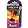 HEART FOR CARDS DISNEY LORCANA - The FIRST CHAPTER STARTER DECK - Inglese + Heartforcards® (Amber/Ametista)