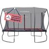 HUDORA Trampolino elastico 4square - trampolino da esterno rettangolare 244x366/215x305cm - sportivo per carico fino a 120 kg - tappeto elastico familiare per salti con slanci - di qualità