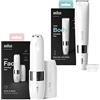 Braun Face Spa, Depilatore Donna Epilatore Viso e Corpo con Rifinitore, Ideale per la zona Bikini, Idea Regalo, BS1000 Bianco & Face Rasoio Viso Donna Elettrico Tocco Finale Per Baffetti