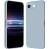 RankOne Custodia per iPhone 6 Plus/iPhone 6s Plus (5.5 Inches) Cover Morbida in Silicone TPU - Blu fumo