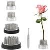 DBREAKS Perno Disposizione Fiori Rotondo, 4 Pezzi Ikebana Kenzan, Disposizione dei Fiori Pin, Supporti Rotondi per Fiori composizioni Floreali, Rana Rotonda Acciaio Inossidabile(23mm*2/34mm*1/46mm*1)