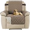 H.VERSAILTEX Copridivano poltrona Impermeabile Divano Protector Mobili Coperture su due lati per Cani/Gatti Letto con Divano Slipcovers 201 x 55cm, grigio marrone