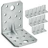 OMIDEAS 12 x Squadretta di Giunzione Angolare ( 70 x 70 x 55 x 2.5 ) Squadretta Rinforzata Zincate