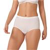 Sloggi 2 SLIP DONNA SLOGGI MAXI IN COTONE COLORE BIANCO MISURA A SCELTA (5, BIANCO)