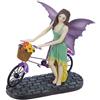 DONREGALOWEB Fata resina con bicicletta 20,5 x 15 x 21,5 cm