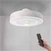 M mimotec- Ventilatore da soffitto Led Plus Sticks con luce e telecomando, basso consumo, motore DC, 5 pale, 6 velocità, silenzioso, con APP