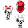 HappyStar charm argento 925,bead charm da donna, ciondolo combinato, I migliori regali per Sorelle e coppie, (perline distanziatrici incluse)