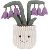 Apricot Lamb - Pianta di peluche viola mughetto fiore 22 cm peluche pianta bambole giocattolo morbido e lavabile regalo per bambini bambino ragazza ragazzo