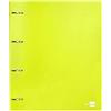 Liderpapel Raccoglitore Liderpapel 4 anelli misti 40 mm in polipropilene DIN A4 giallo fluo opaco