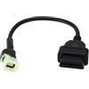 OTOTEC Cavo diagnostico per moto, cavo adattatore per moto, OBD2, cavo adattatore a 4 pin, compatibile con moto Honda