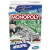 Hasbro Gaming Monopoly Edizione Viaggi, Gioco Portatile per 2-4 Giocatori, Gioco di Viaggio per Bambini dai 6 Anni - Versione Italiana
