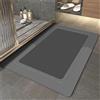 keephen Tappetino da bagno in pietra diatomite Tappetino da bagno in gomma antiscivolo antimuffa ad asciugatura rapida Tappetino da bagno in pietra assorbente ovale diatomacea morbida