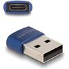 DeLOCK Adattatore USB 2.0 da maschio a USB Type-C femmina blu