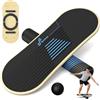 Sportneer Balance Board 7 Modalità - Tavola Oscillante per Interni, Skateboard, Surf Con Stopper Regolabili - in Legno Con Scooter e Palla da 7,1 cm Inclusi