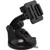 vhbw supporto a ventosa compatibile con GoPro Hero 7 Black, 7 Silver, 7 White, 8 Black, Fusion action camera, fotocamera - Con 1x ventosa, nero