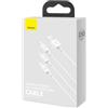 BASEUS Accessori Marca Modello Cavo USB 3In1 Superior Series, USB per Micro USB/USB-C/Lightning, 3.5A, 1.2m (bianco)