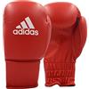 Adidas Unisex Rookie II Guantoni da Boxe, Unisex, Rookie II, Rosso/Bianco, 170 g