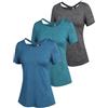 ADOME Maglietta Sportiva Donna Fitness Allenamento Top Corto Manica Corta Traspirante Palestra Yoga Magliette Atletico Running Maglia Sportive S-XXL