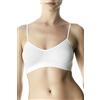 Pompea Brassiere Feel Reggiseno, Bianco, L/XL (Pacco da 3) Donna