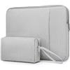 HYZUO 13 Pollici Custodie per Portatili Compatibile con MacBook Air 13 M4/M3/M2/M1 2025-2018 MacBook Pro 13 M2/M1 2025-2016 iPad Pro/Air 13, XPS 13, Surface Pro, 12-13 notebook/tablet, Grigio Chiaro