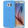 doupi UltraSlim Custodia per Samsung Galaxy S6, Satinato fine Piuma Facile Mat Semi Trasparente Cover, Blue