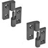 Ganter Normelemente Cerniere sospese in plastica, cuscinetto fisso destro, 50 x 50 mm, GN 337.1-50-50-6-A-1-SW