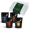 KIRIBIRI Caffè Specialty Monorigine 100% Arabica in Grani - Confezione da 4 x 250g, Tostatura Artigianale - Provenienze: Colombia, Costa Rica, Perù Biologico, Etiopia