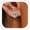 Suplight Orecchini a Cuore Argento 925 Orecchini Lettera S Orecchini Donna Cuore Orecchini Iniziale del Nome Orecchini Argento Donna Regalo Donna Ragazza