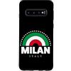 Bahaa's Tee Custodia per Galaxy S10 i love Milan, Amo Milano with Italy Flag Arc Graphic Designs