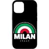 Bahaa's Tee Custodia per iPhone 15 i love Milan, Amo Milano with Italy Flag Arc Graphic Designs