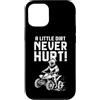 ATV & Quad Bike Apparel Co. Custodia per iPhone 13 Bicicletta ATV Quad 4 ruote Little Dirt Never Hurt Divertente