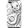 koi.creations Custodia per iPhone 7 Plus/8 Plus Carino anime koi, pesce oro, carpa giocare chitarra nero clipart
