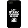 Drumming Gift For A Drummer Drum Custodia per iPhone SE (2020) / 7 / 8 I Just Freakin' Love Drums Ok Drum Suonare il batterista Drumming