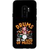 Drumming Gift For A Drummer Drum Custodia per Galaxy S9+ I tamburi sono la pancetta della musica Batteria batterista