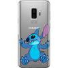 Ert Group custodia per cellulare per Samsung S9 PLUS originale e con licenza ufficiale Disney, modello Stitch 021 adattato in modo ottimale alla forma dello smartphone, parzialmente trasparente